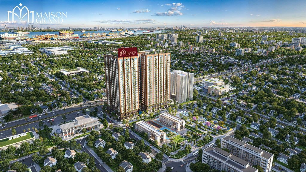 Nổi bật ngay mặt tiền Quốc lộ 51, Maison Grand đang định hình diện mạo mới cho trung tâm đô thị cảng quốc tế phía Nam.